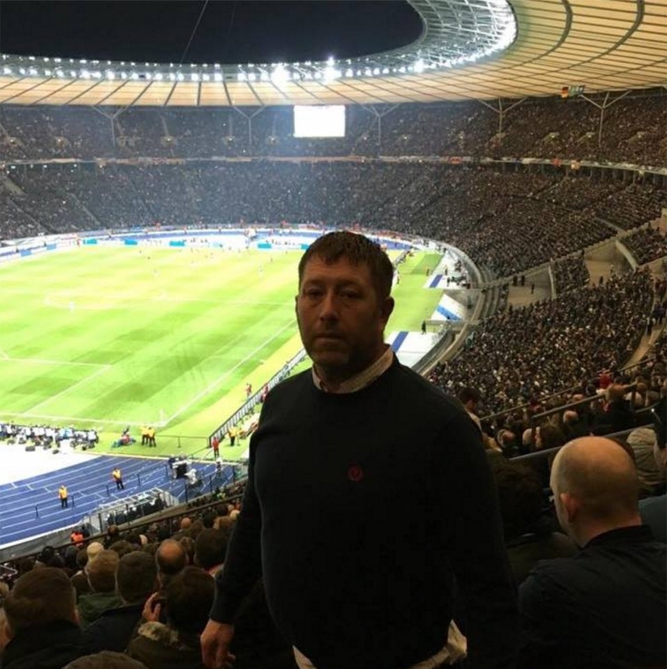Knifed ... Dad-of-three Craig Rose was attacked with a pal in Bratislava after England's 1-0 win