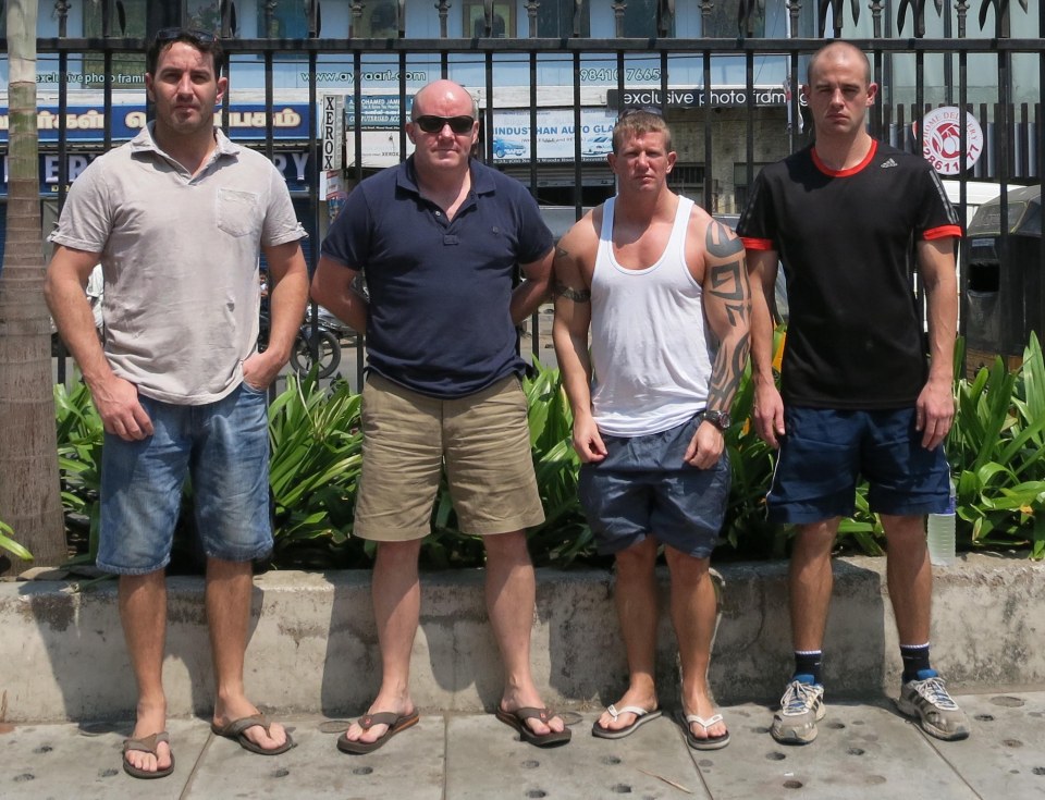 Billy Irving, Ray Tindall, Nick Dunn and Nicholas Simpson 