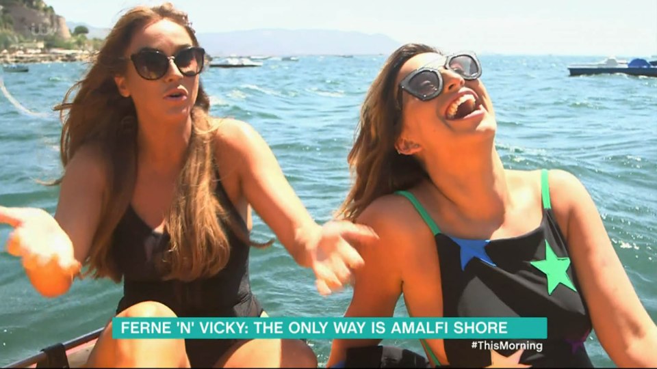 The stars are travelling across Italy's beautiful Amalfi Coast