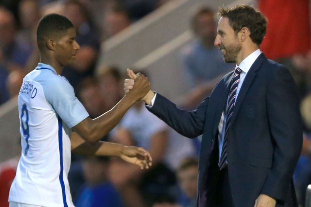 Southgate acknowledges his striker after substituting him late on