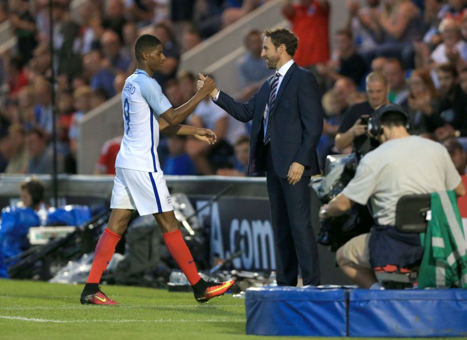 Southgate acknowledges his striker after substituting him late on