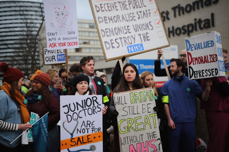 A source cited the strike actions as evidence of 'how militant the BMA has become'