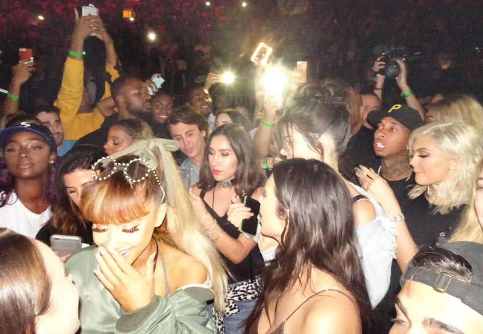 Pop princess Ariana Grande had a huge grin on her face