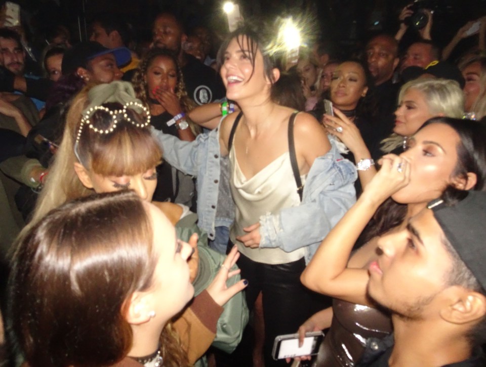 The teen was part of a star-studded bunch in the moshpit