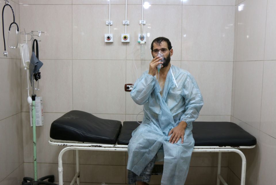 The Syrian government has been accused of dropping chemical bombs in the past but has denied it