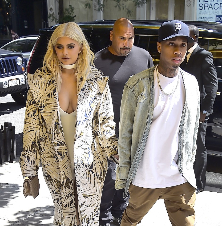Kylie was joined by her boyfriend Tyga 