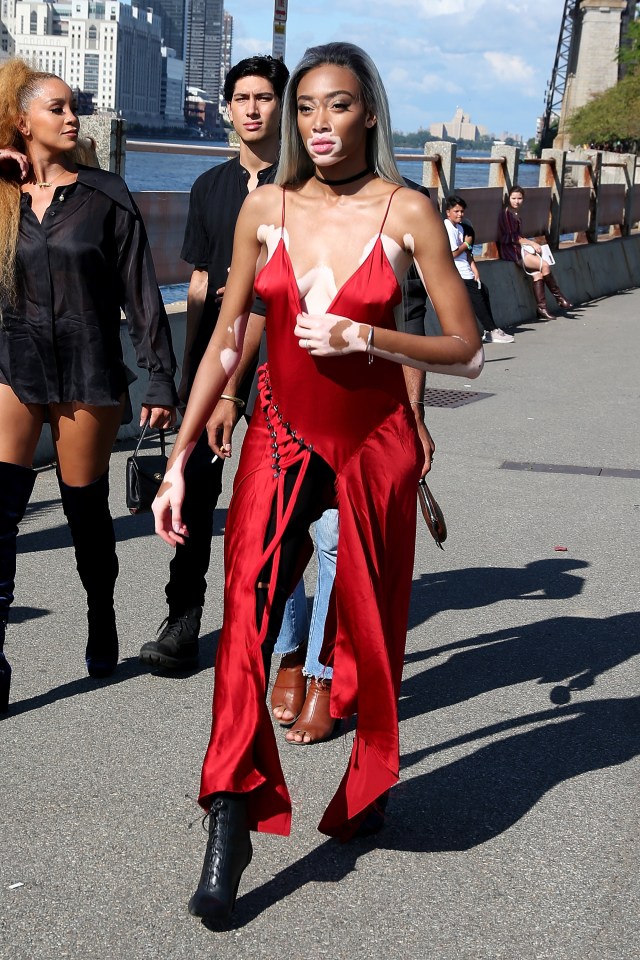 The star showed off her fashion credentials in the ensemble