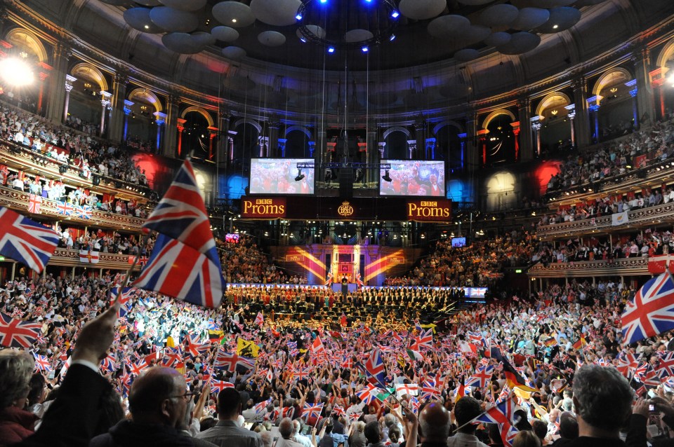 Best of British ... Last Night of the Proms at the Royal Albert Hall is a truly patriotic event