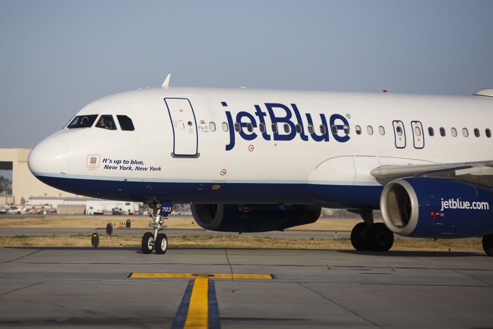 The JetBlue plane was diverted after a lightning strike. File picture
