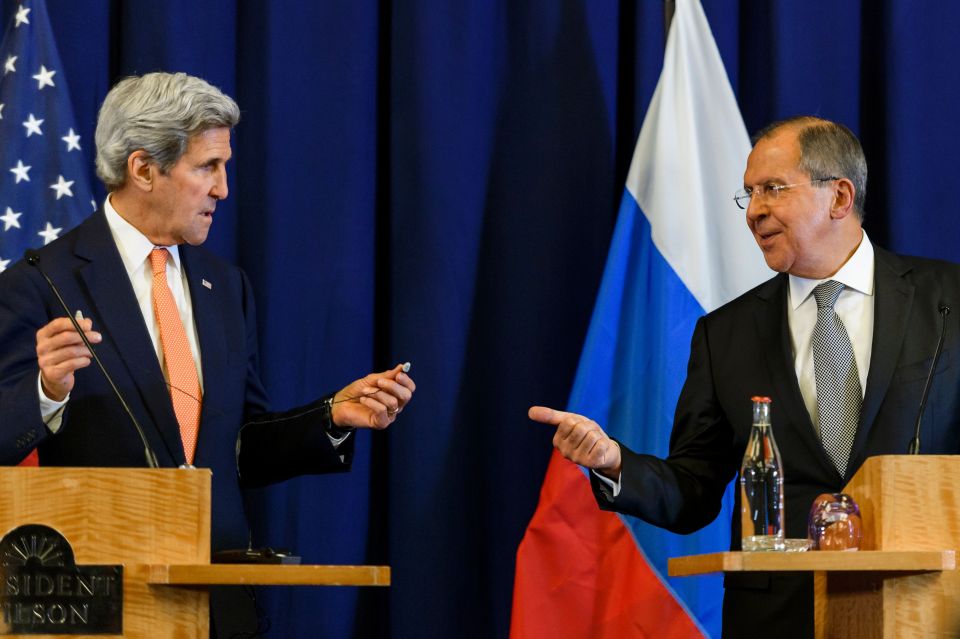 John Kerry and Sergei Lavrov