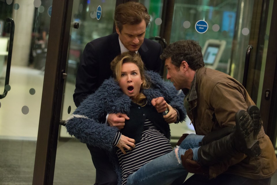 Renee Zellweger with Colin Firth and Patrick Dempsey
