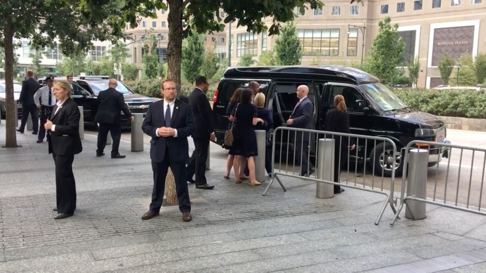 Hillary Clinton was forced to leave a 9/11 memorial service in New York early after she collapsed