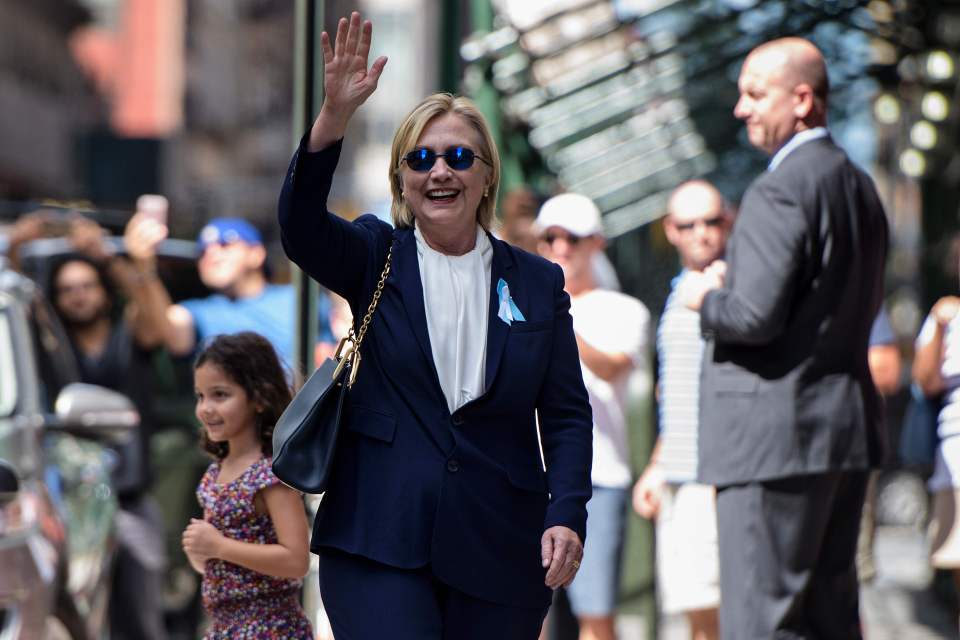 TOPSHOT - US Democratic presidential nom