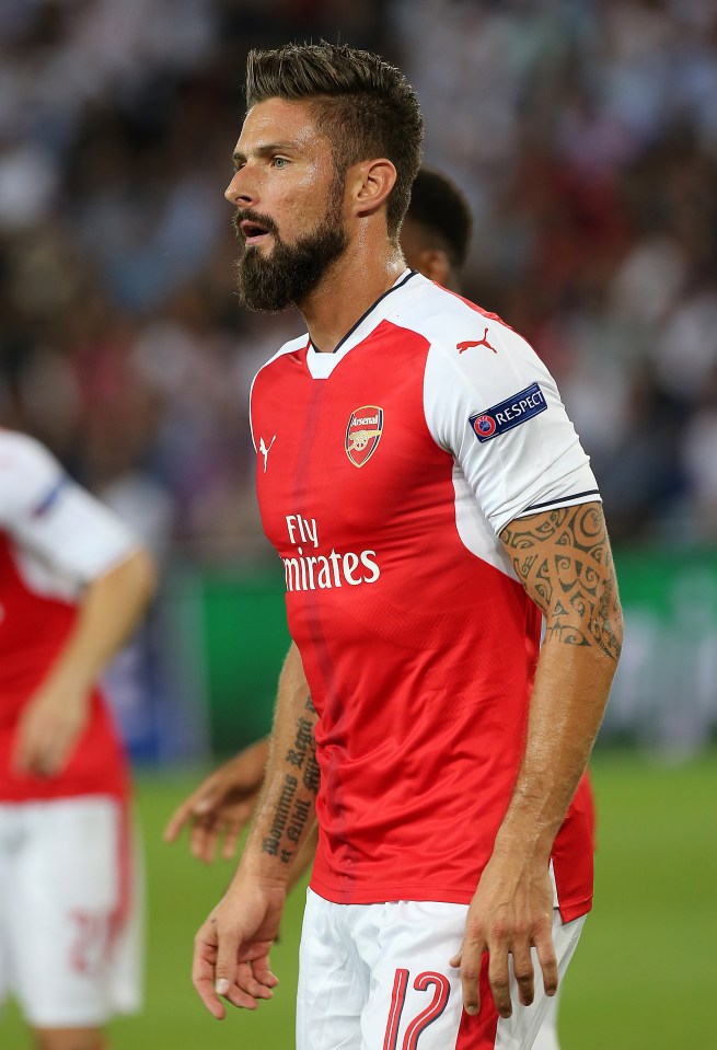 Olivier Giroud could return to Arsenals lineup against Basel
