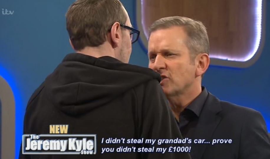 Jeremy Kyle confront Lee after he calls him a 'c***'