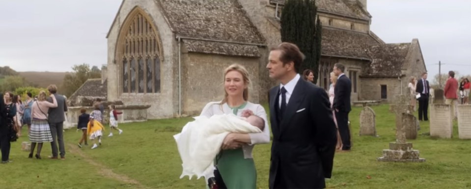 Bridget at christening with lawyer ex, Mark Darcy 