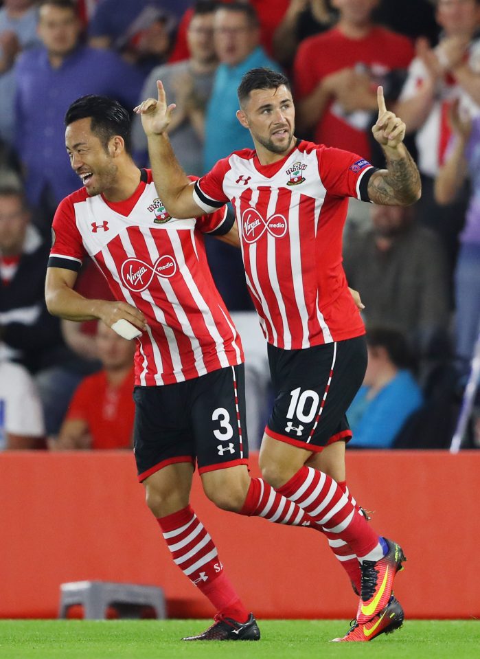 The team were all smiles afterwards though, and even Tadic joined in the celebrations with Austin