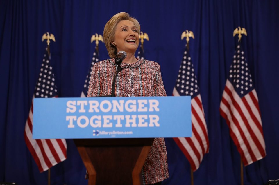 Democratic Presidential Candidate Hillary Clinton Campaigns In Greensboro, North Carolina