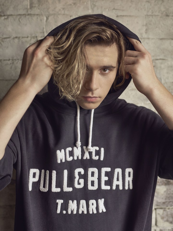 Brooklyn has just been named the face of fashion brand Pull and Bear 