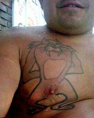 The placement of the nipple in this tattoo is rather revealing