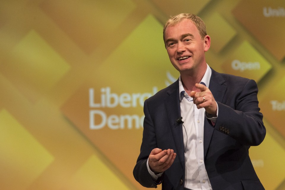 Tim Farron at the Liberal Democrats conference