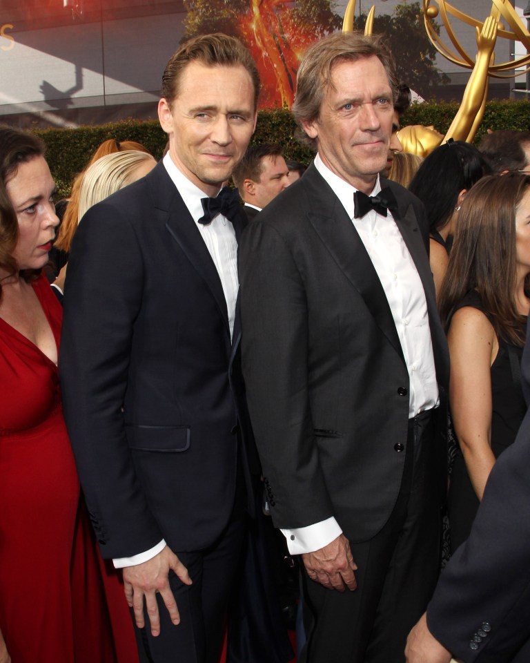 Hugh Laurie and Tom Hiddlseton were reunited for the event 