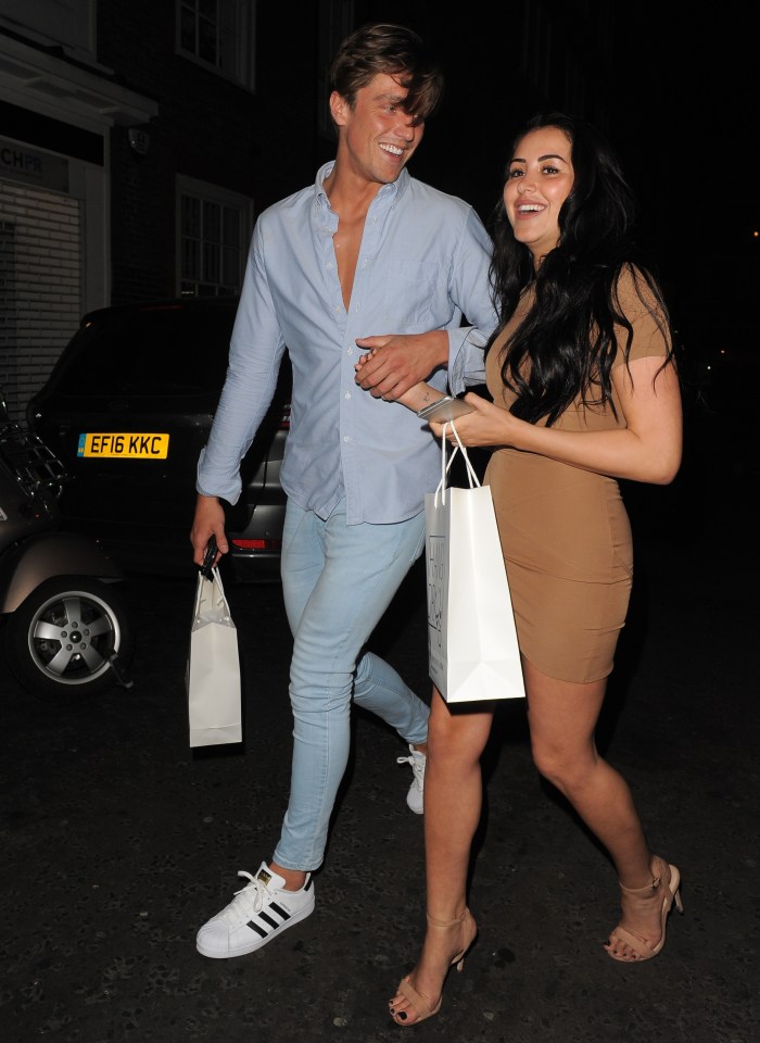 Marnie and Lewis looked totally loved up at the bash