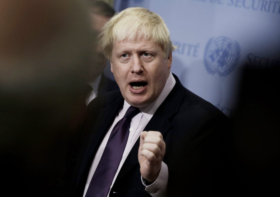 Boris Johnson said the Government was planning on triggering Article 50 as early as next year