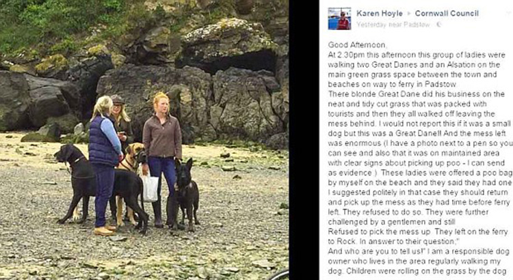 Dog mess shaming