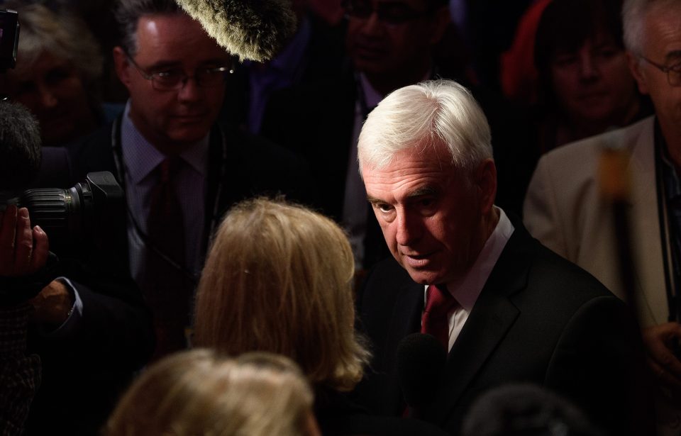 Lurking . . . John McDonnell and his vile rhetoric have no place in politics
