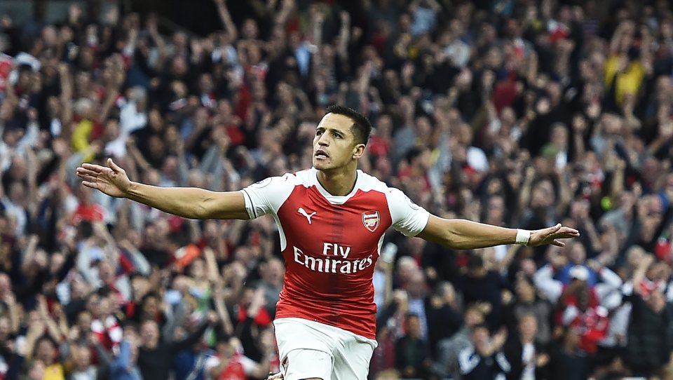 Alexis Sanchez is the Gunners' top rated forward on FIFA 17