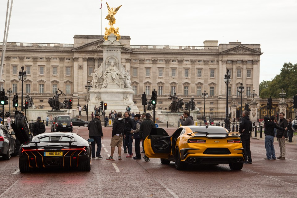 Transformers Filming at Buckingham Palace