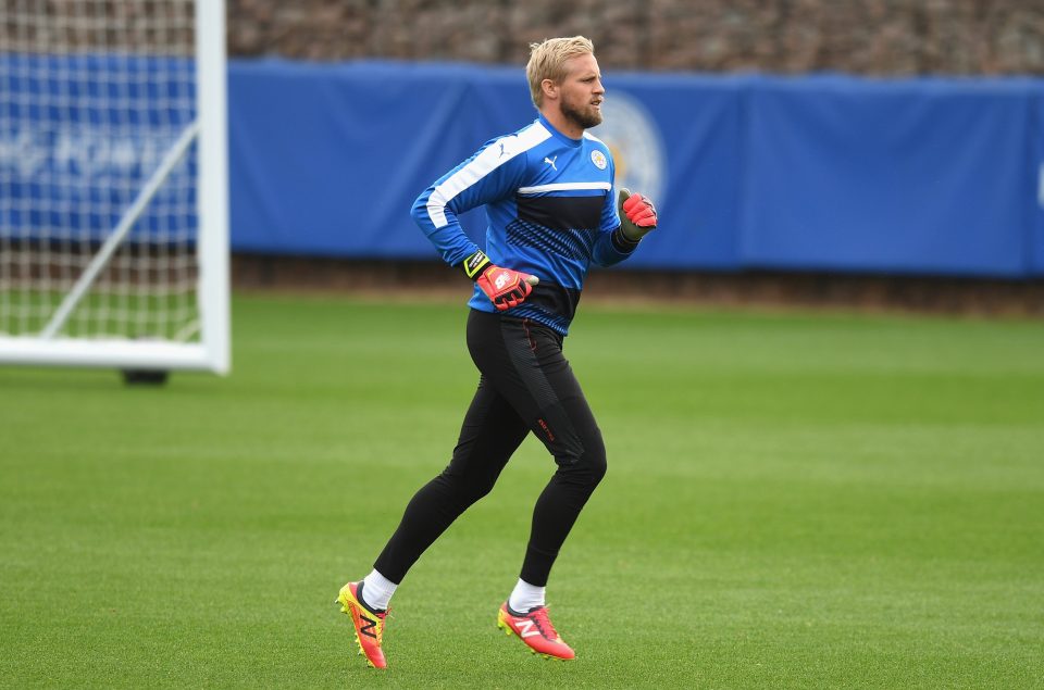 Kasper Schmeichel is Leicester's biggest doubt for the visit of Porto but he could play after training