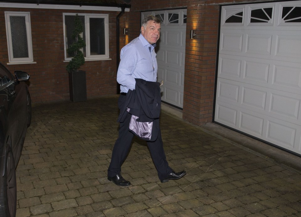 The Ex England manager heads for home 