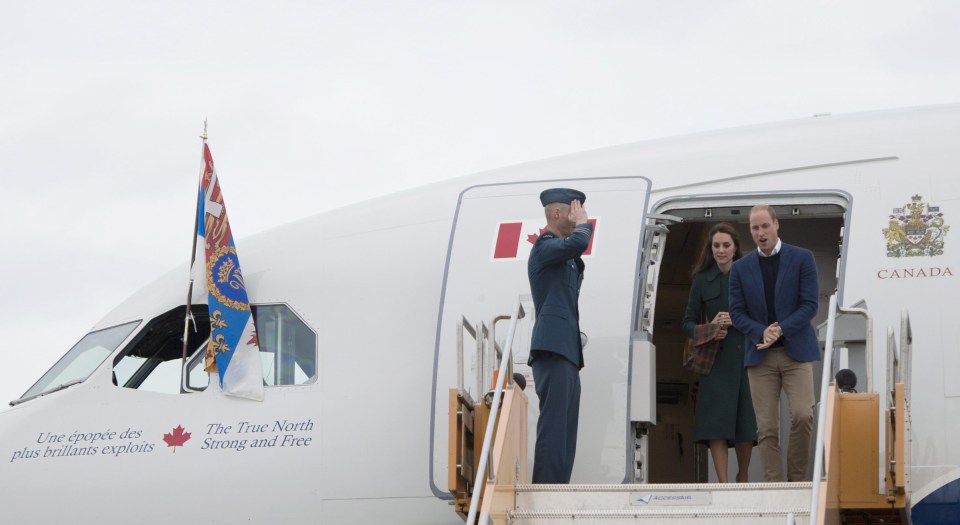 The couple later flew on to the northern province of Yukon, where they will spend 24 hours