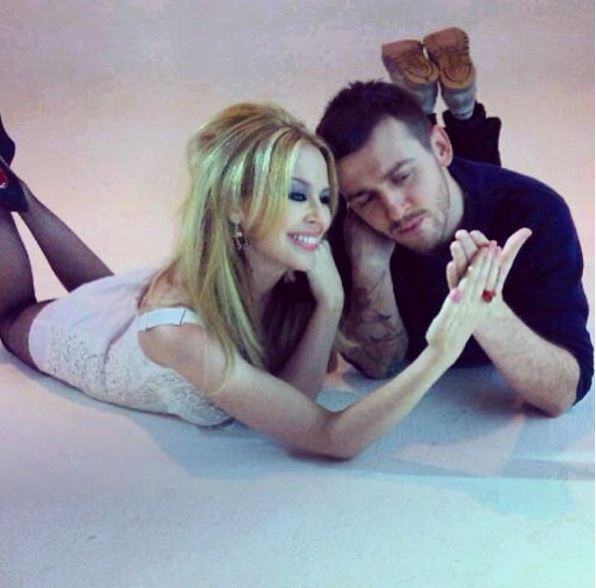 Matt Irwin with Kylie Minogue