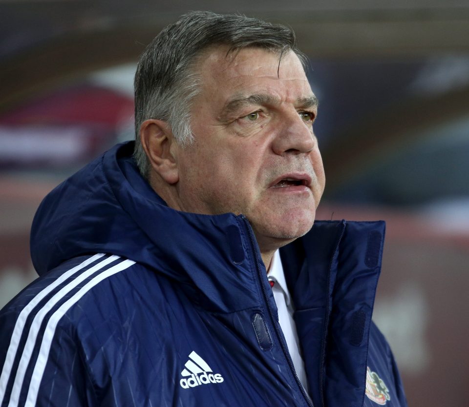 Sam Allardyce...just one game in charge before he was forced to resign