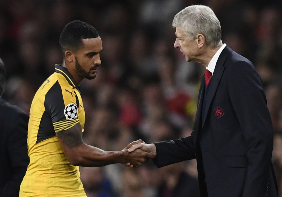 Theo Walcott is still playing for Wenger at the Emirates