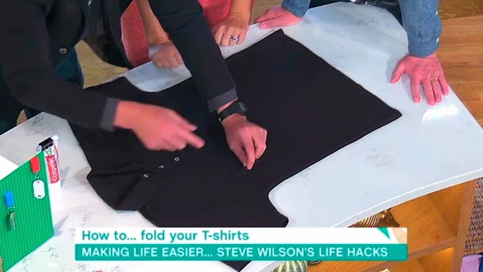 Steve identified three different points on the T-shirt