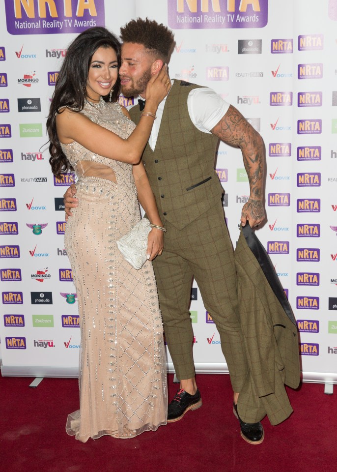 Chloe's new squeeze Ashley Cain accompanied her on the carpet