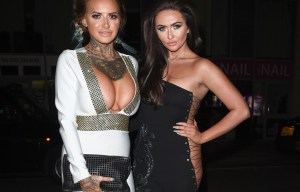 Jemma Lucy and Charlotte Dawson leave little to the imagination in slashed revealing dresses