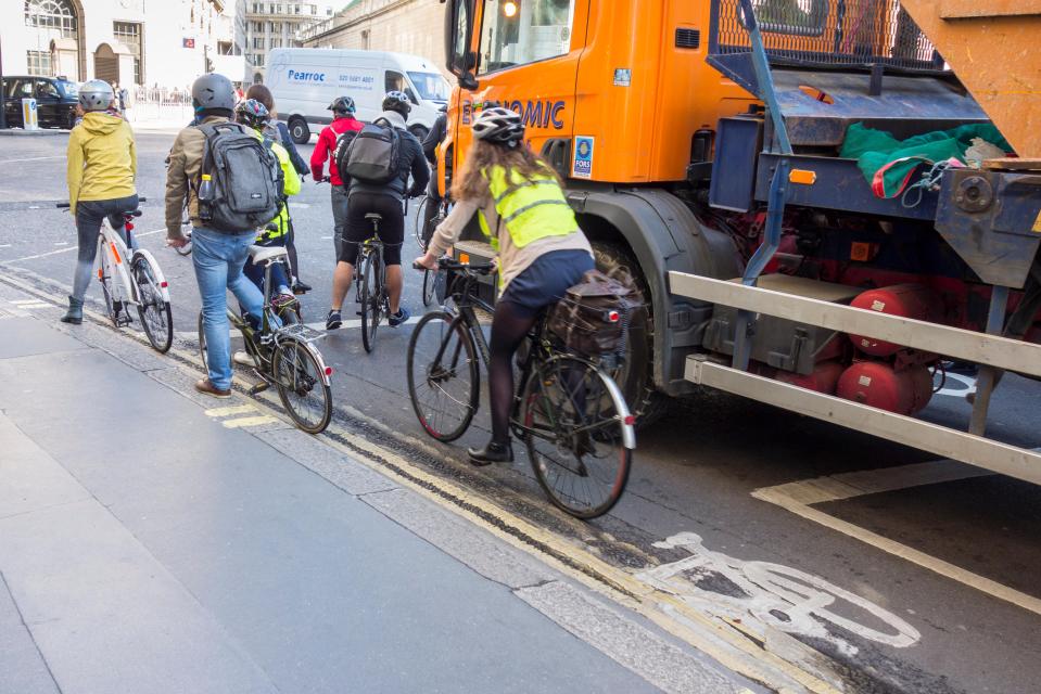 Cyclists in London