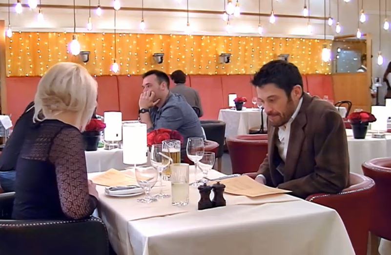 Marie and her date didn't quite hit it off 