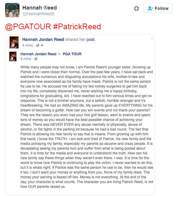 Patrick Reed