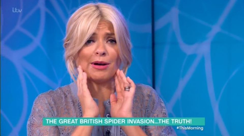 Holly screamed and urged producers to go to a commercial break