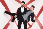 Matt Edmondson and Rylan Clark-Neal lifting