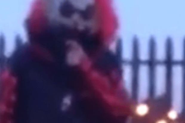 This is the moment the clown was told to watch out for the dog who likes to bite clowns