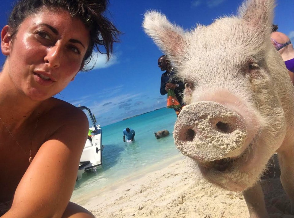 Fabulous' Lara Grayson got up close and personal with the local residents
