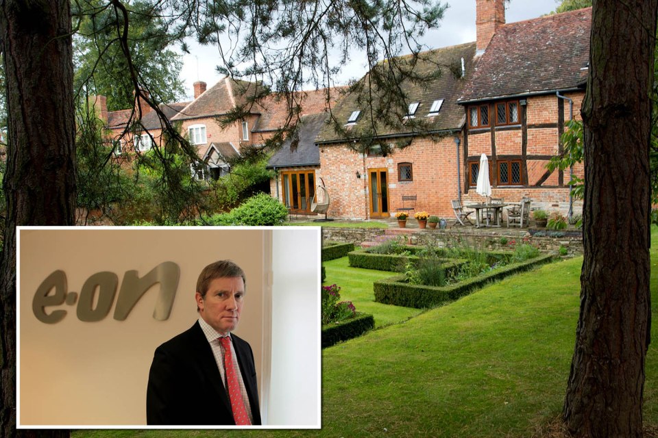 E.ON boss Tony Cocker lives in 18th-century converted barn worth £1million