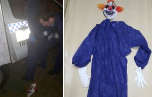composite creepy clown arrest
